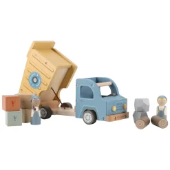 Little Dutch Houten Vuilniswagenset met Poppetje FSC