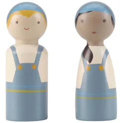 Little Dutch Houten Vuilniswagenset met Poppetje FSC