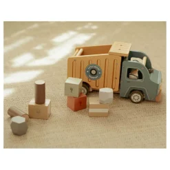 Little Dutch Houten Vuilniswagenset met Poppetje FSC