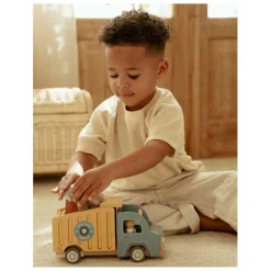Little Dutch Houten Vuilniswagenset met Poppetje FSC