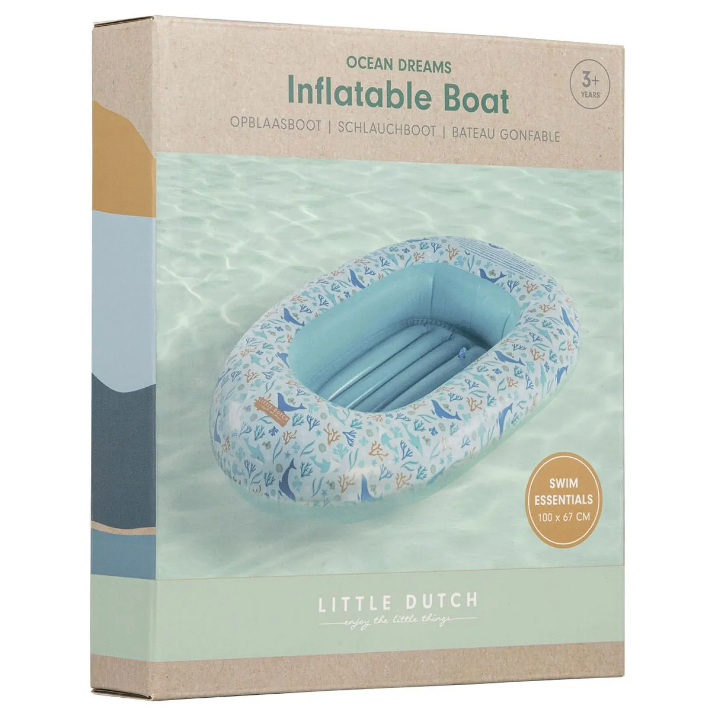 Little Dutch Ocean Dreams Boot Blauw, 100x67cm