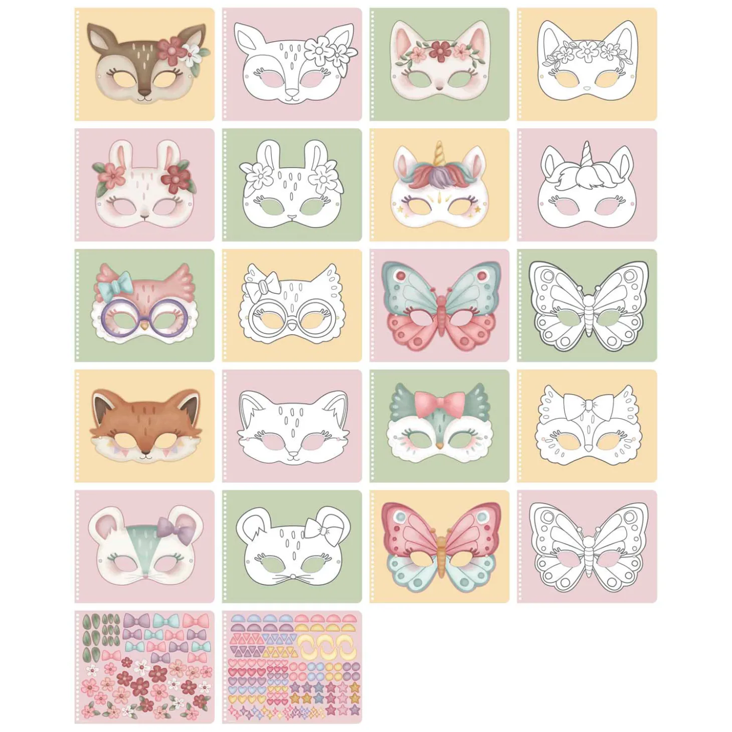 Little Dutch Rosa's Maskers Maken - Met Schaar