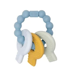 Little Dutch Siliconen Bijtspeeltje Sleutelbos Blauw