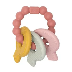 Little Dutch Siliconen Bijtspeeltje Sleutelbos Roze