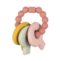 Little Dutch Siliconen Bijtspeeltje Sleutelbos Roze