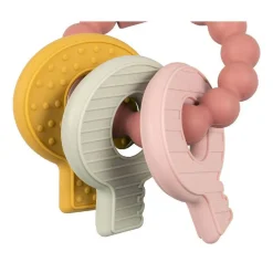 Little Dutch Siliconen Bijtspeeltje Sleutelbos Roze