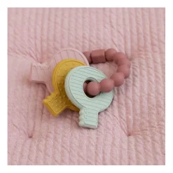 Little Dutch Siliconen Bijtspeeltje Sleutelbos Roze