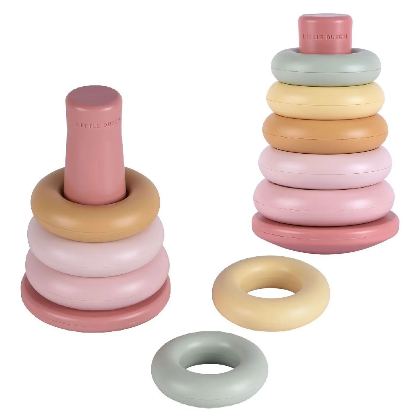 Little Dutch Stapelringen Roze