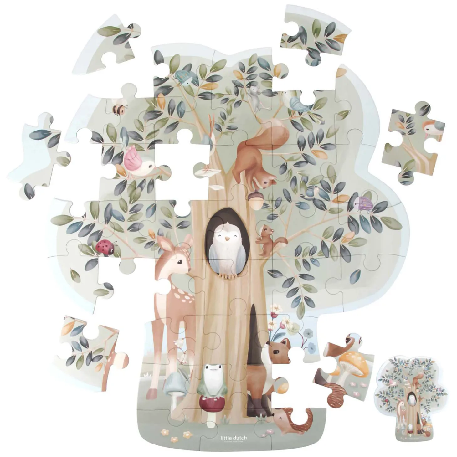 Little Dutch Vloerpuzzel Forest Friends, 37st.