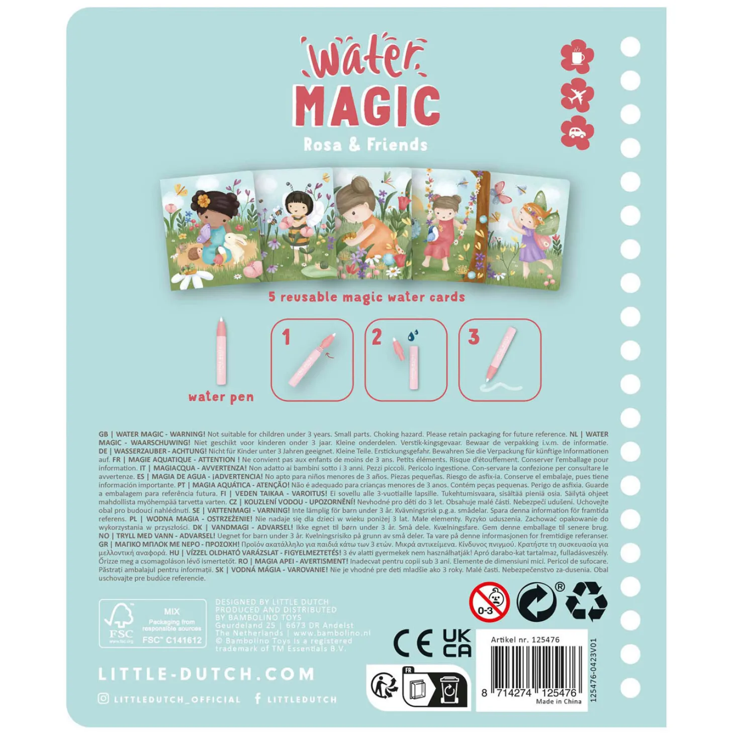 Little Dutch Watertekenboek - Rosa & Vrienden