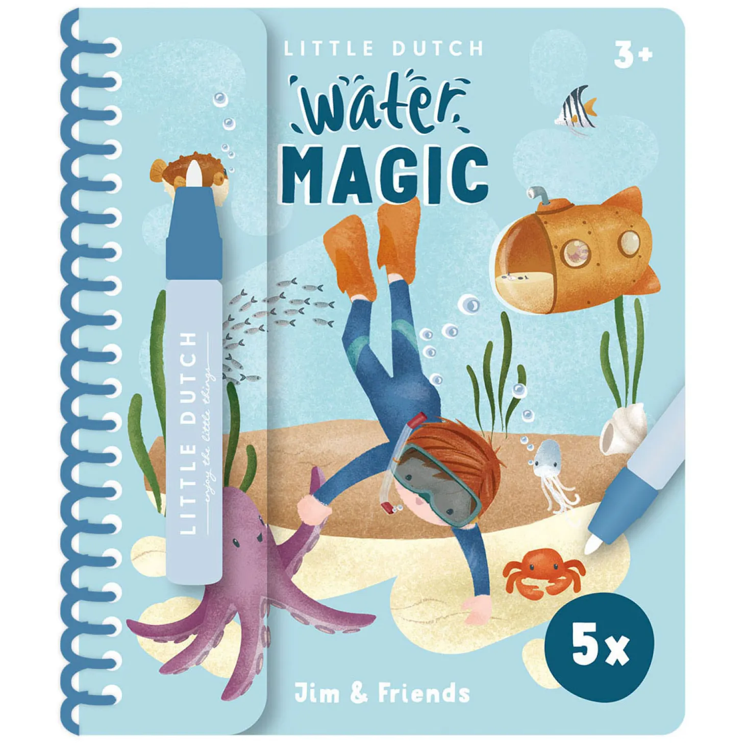 Little Dutch Watertekenboek - Jim & Vrienden