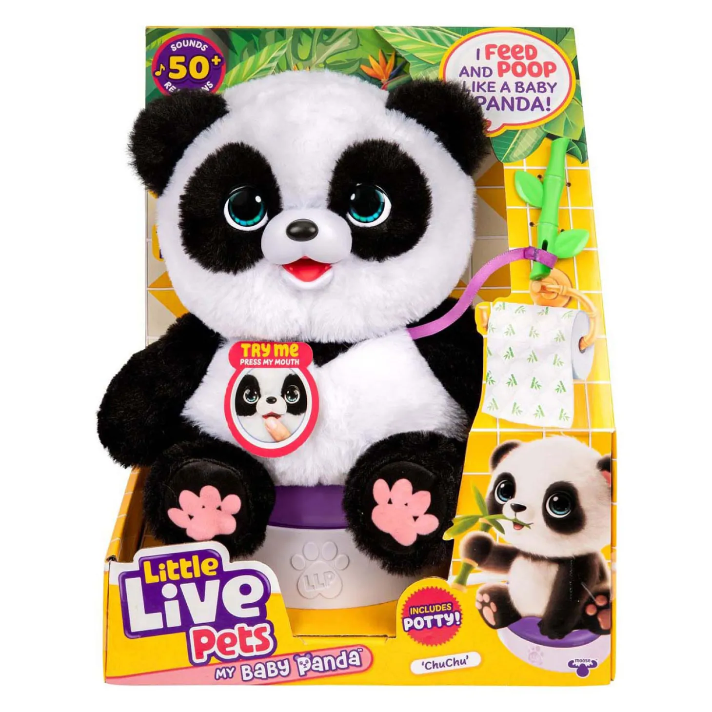 Little Live Pets My Baby Panda ChuChu - Interactieve Knuffel