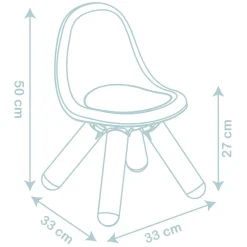 Little Smoby Blauwe Kinderstoel