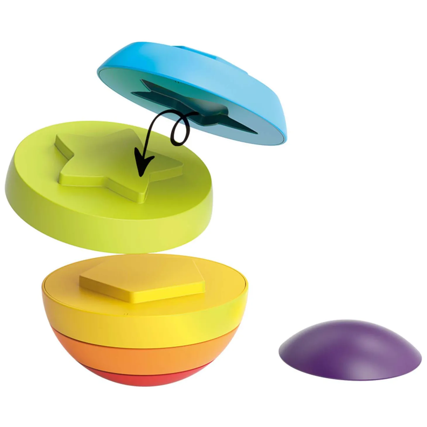 Little Stars Baby Stapeltoren Puzzelbal, 6dlg.