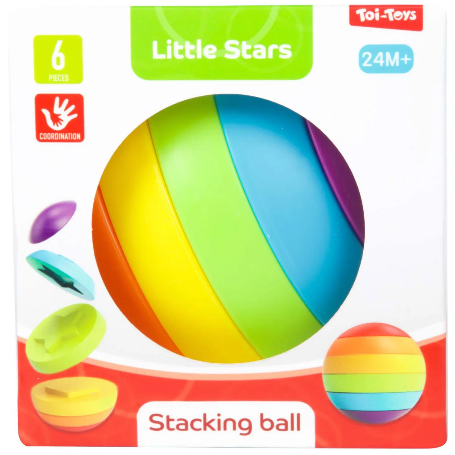 Little Stars Baby Stapeltoren Puzzelbal, 6dlg.