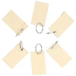 Lobbes Houten Sleutelhangers, 6st.