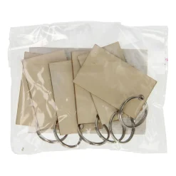Lobbes Houten Sleutelhangers, 6st.