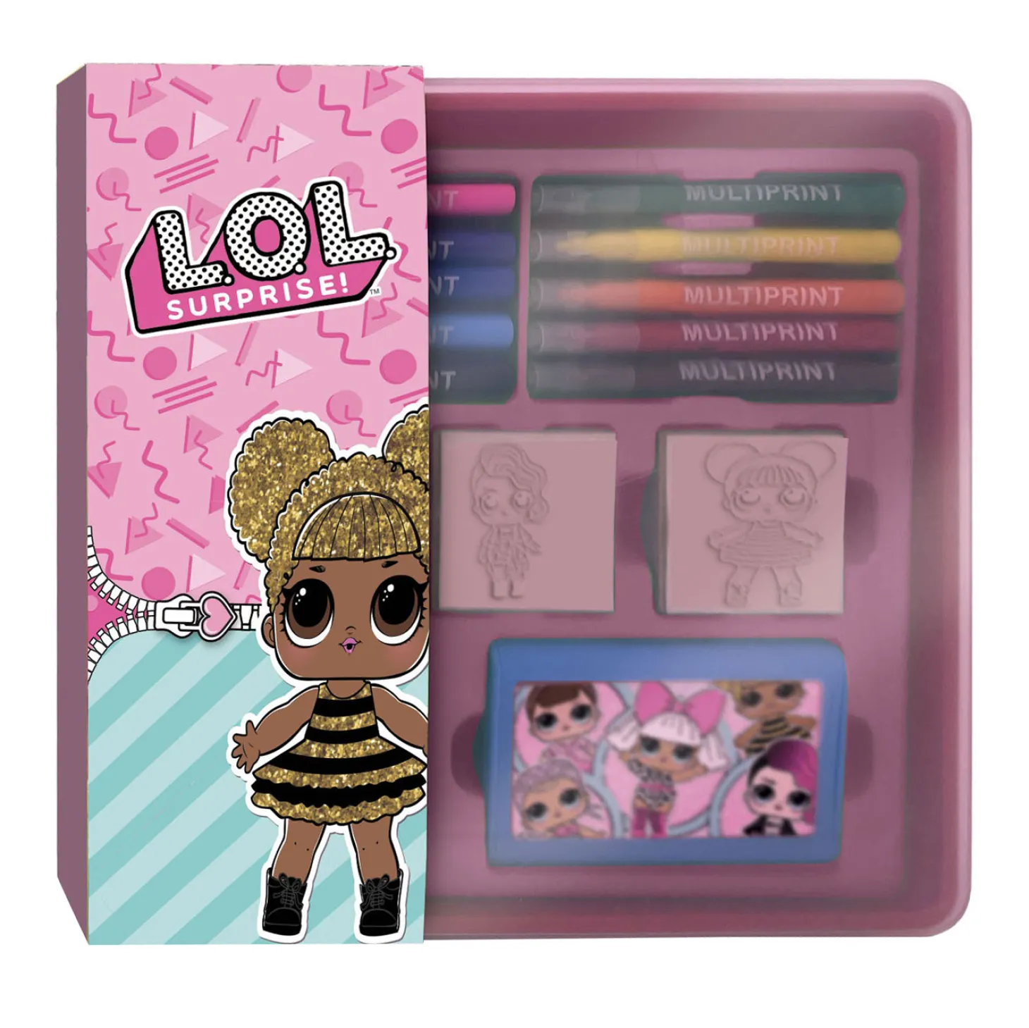 L.O.L. Surprise Stempels en Viltstiften Set in Opbergbox