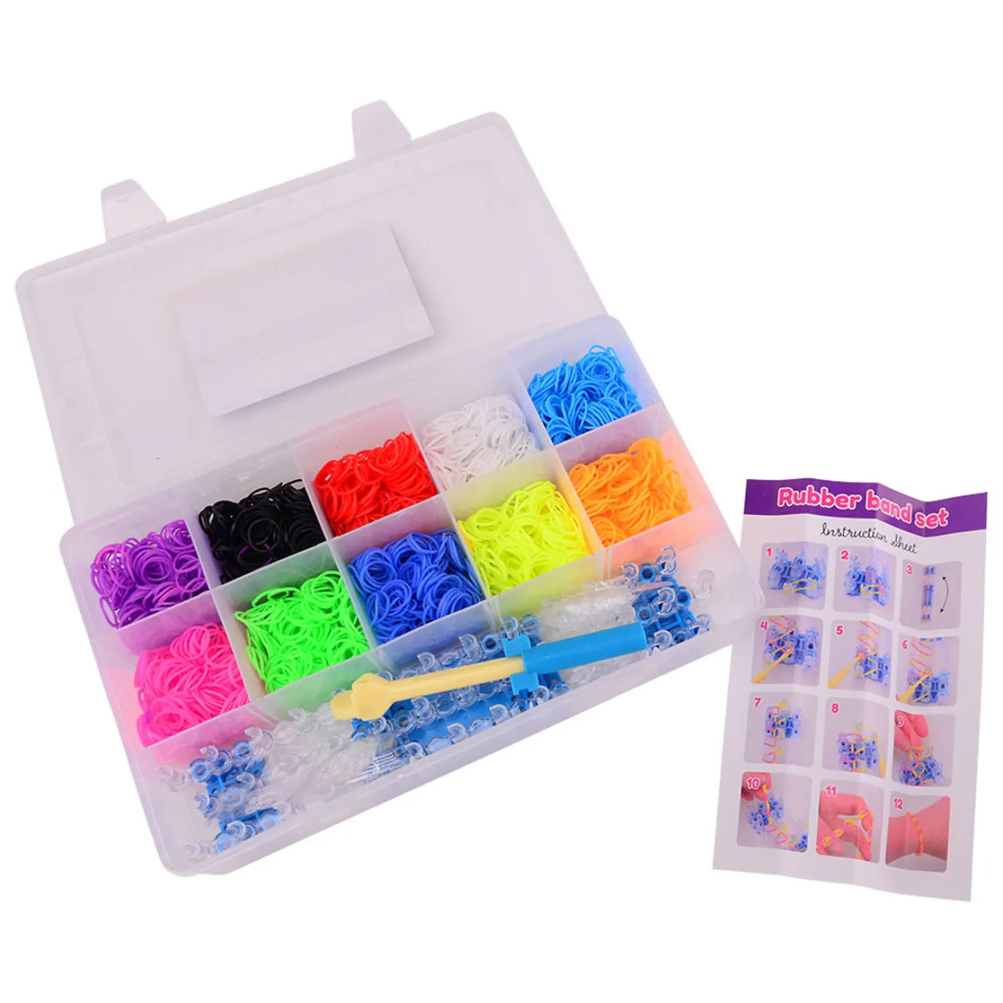 Loom Bandjes Set in Opbergdoos, 3000dlg.