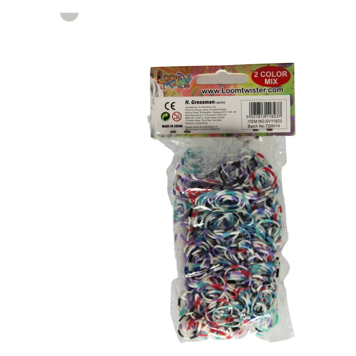 Loombands Color Mix Gestreept Set, 600st.