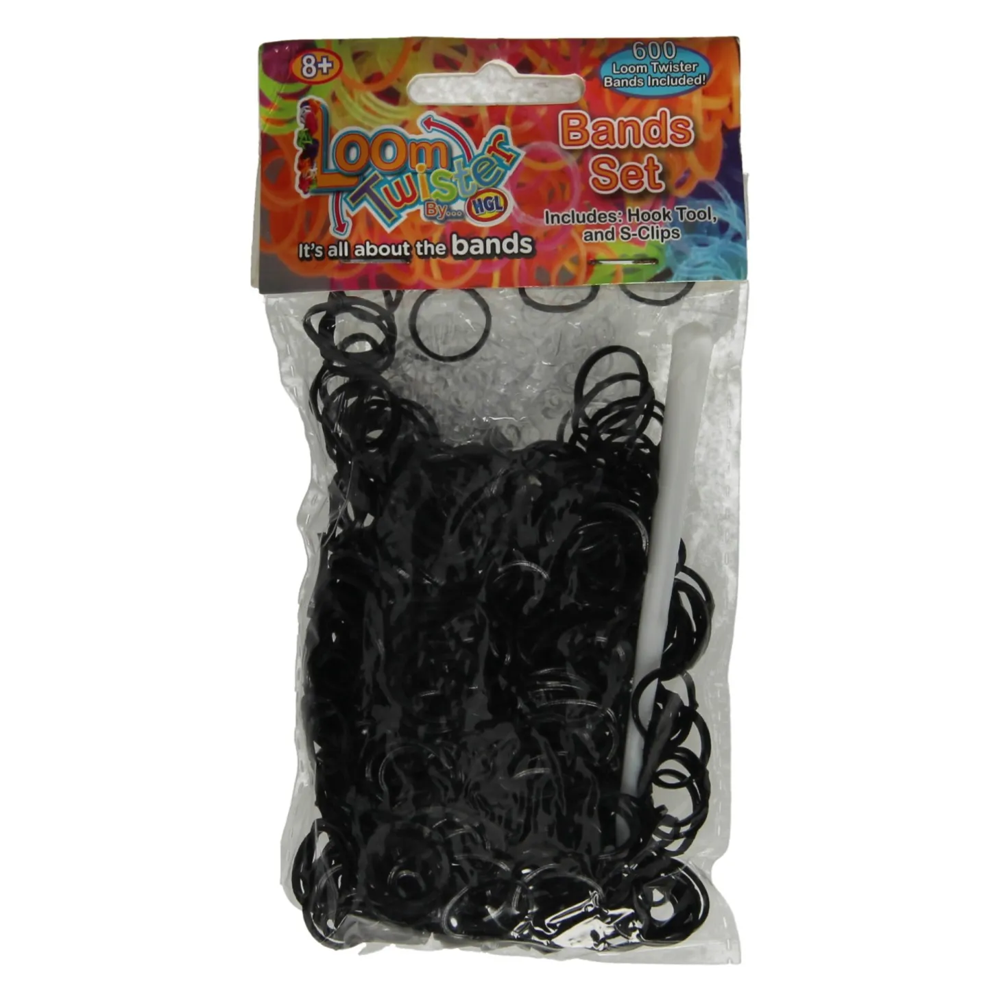 Loombands Zwart Set, 600st.