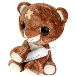 Lumo Stars Knuffel Get Well - Bruine Beer met Spuit, 15cm