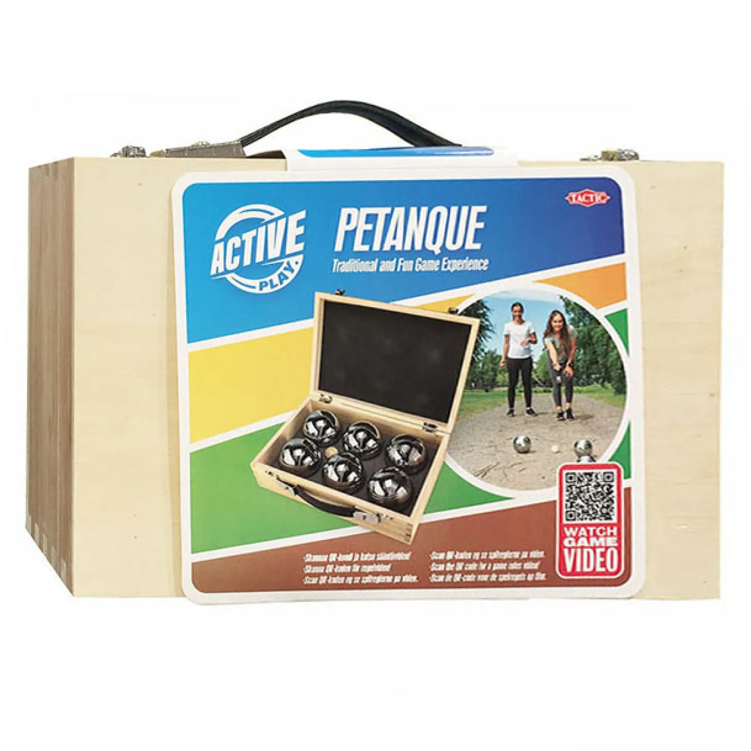 Luxe Jeu de Boules Set in Houten Kist