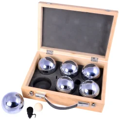 Luxe Jeu de Boules Set in Houten Kist