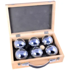 Luxe Jeu de Boules Set in Houten Kist