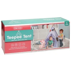 Luxe Tipi Tent Blauw met Lichtjes, 128cm