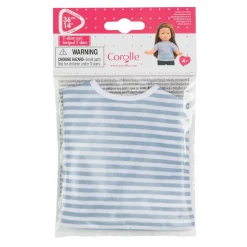 Ma Corolle Gestreept T-shirt Blauw, 36cm