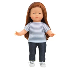 Ma Corolle Gestreept T-shirt Blauw, 36cm