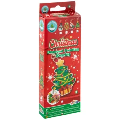 Maak je eigen Diamond Painting Sleutelhanger Kerst