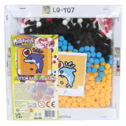 Maak je Eigen Schilderij met Wattenbollen - 20x20cm