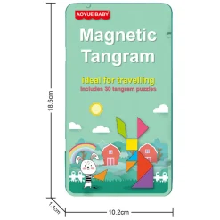 Magnetische Tangram in Blik