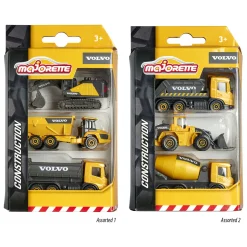 Majorette Volvo Werkvoertuigen, 3st.