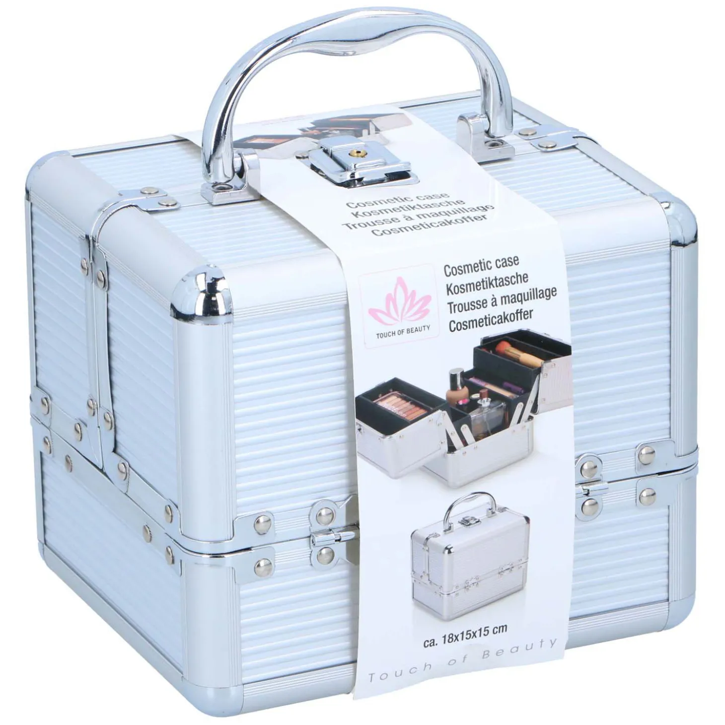 Make-up Koffer Zilver