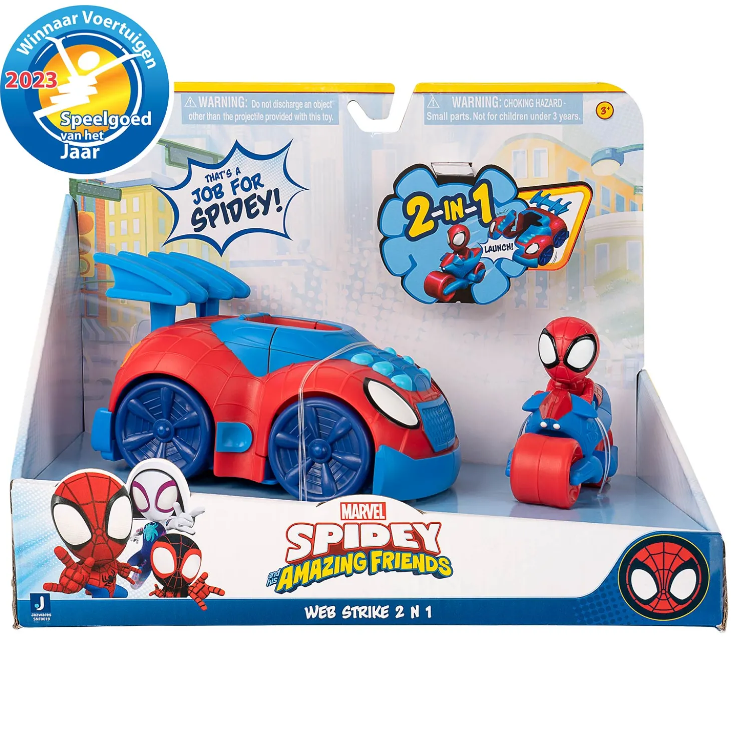 Marvel Spidey Amazing Friends Stealth Strike Voertuig 2in1