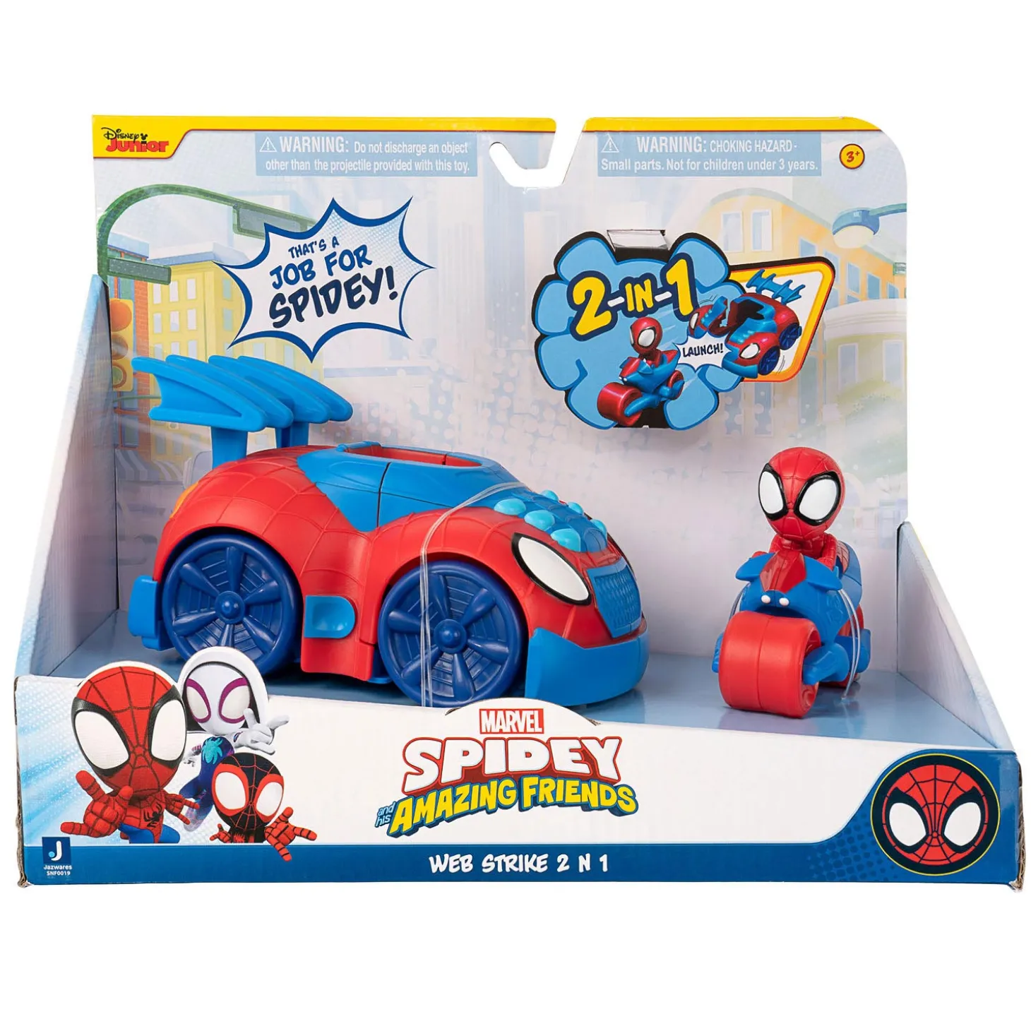 Marvel Spidey Amazing Friends Stealth Strike Voertuig 2in1