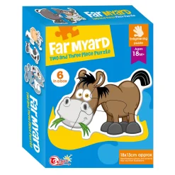 Matching Puzzel Boerderij, 6st.