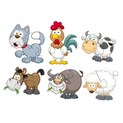 Matching Puzzel Boerderij, 6st.