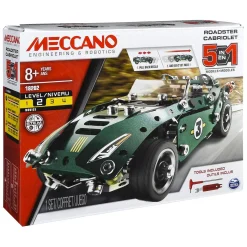 Meccano - Pull Back Auto, 5in1 S.T.E.M. Bouwpakket