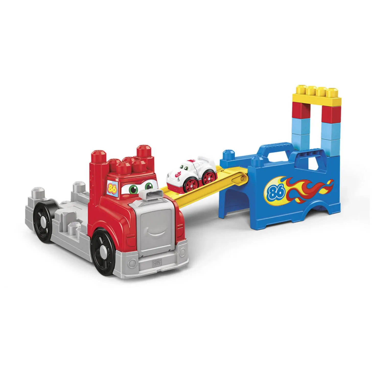 Mega Bloks Bouw- en Racetruck - 16dlg.