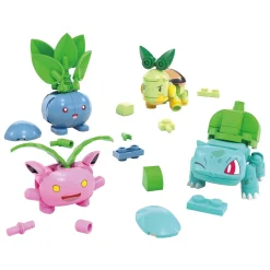 Mega Construx Pokémon Bouwset - Bulbasaur, Turtwig, Hoppip en Oddish