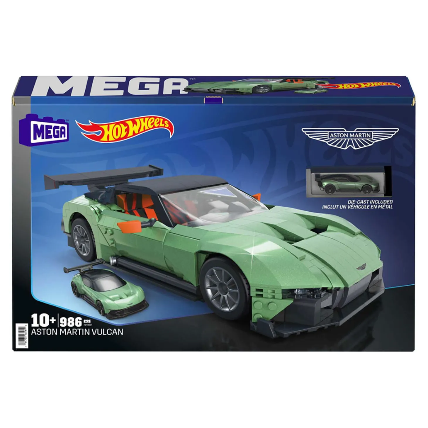 Mega Hot Wheels Aston Martin Vulcan Bouwset - 986dlg.