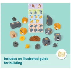 Melissa & Doug - Blockables Speelset Bosvriendjes - 16dlg.