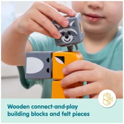 Melissa & Doug - Blockables Speelset Bosvriendjes - 16dlg.