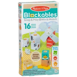 Melissa & Doug - Blockables Boerderijvriendjes Speelset - 16dlg.
