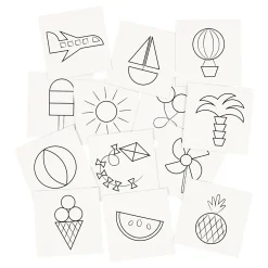 Memo Kaarten Wit, 13 Paren