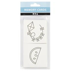 Memo Kaarten Wit, 13 Paren